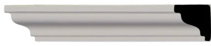 3/4"Hx3/4"Px94 1/2"L, Hillsborough Traditional Smooth Crown Moulding, 8-Pack