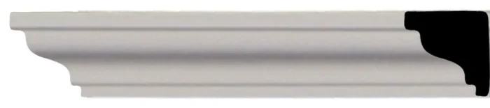 3/4"Hx3/4"Px94 1/2"L, Hillsborough Traditional Smooth Crown Moulding, 8-Pack - Image 1