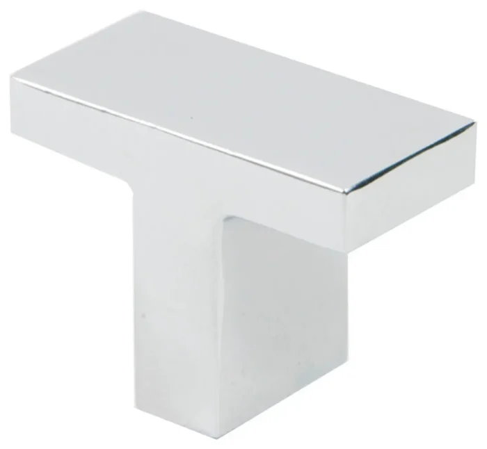 3/4"x1 1/2" Tee Knob, Chrome - Image 1