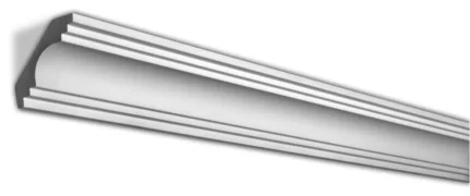 3-7/8" Face, Plain Polyurethane Crown Moulding, 4-Pack