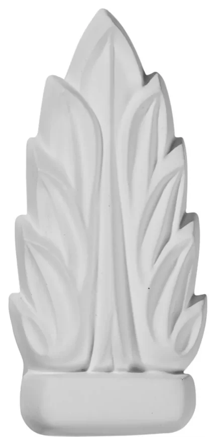 3 7/8"Wx2"Hx5/8"P Medway Simple Leaf Onlay, 4-Pack