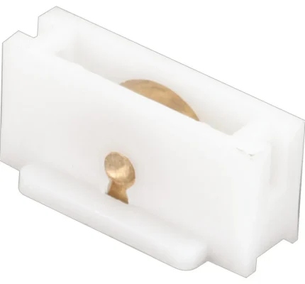 3/8" Brass Flat-Edge Roller Assemblies, 2Pack
