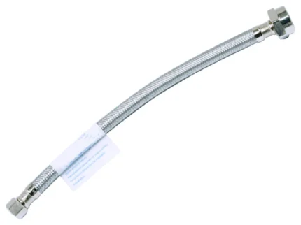 3/8"x16" Stainless Steel Toilet Supply Line With Brass Ballcock Nut 163-30116B
