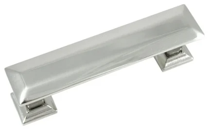 3" Pull with Back Plate - Poise - Polished Nickel