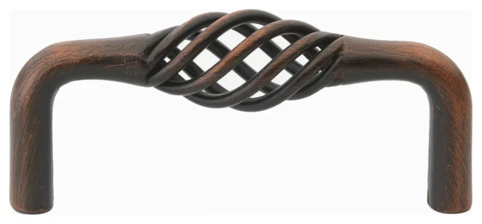 3" Screw Center Twisted Birdcage Cabinet Pull, Oil Rubbed Bronze, Set of 20 - Image 1