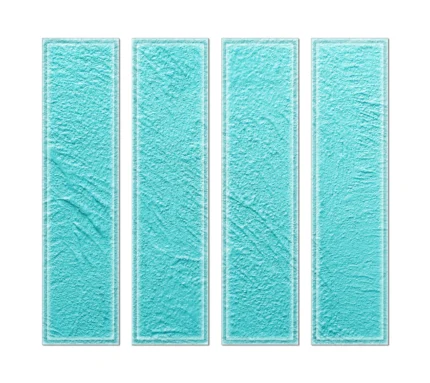 3"x12" Upscale Designs Crystal Glass Wall Tile, Set of 32