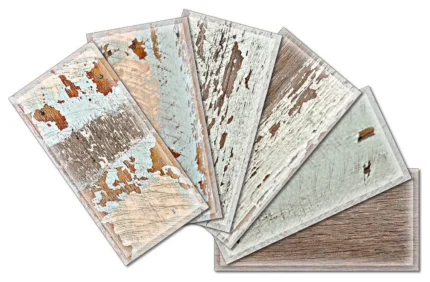 3"x6" Upscale Designs Crystal Glass Wall Tile, Set of 64