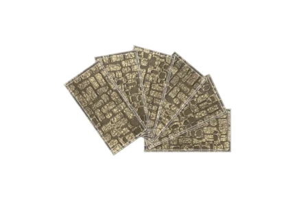 3"x6" Upscale Designs Crystal Glass Wall Tile, Set of 64