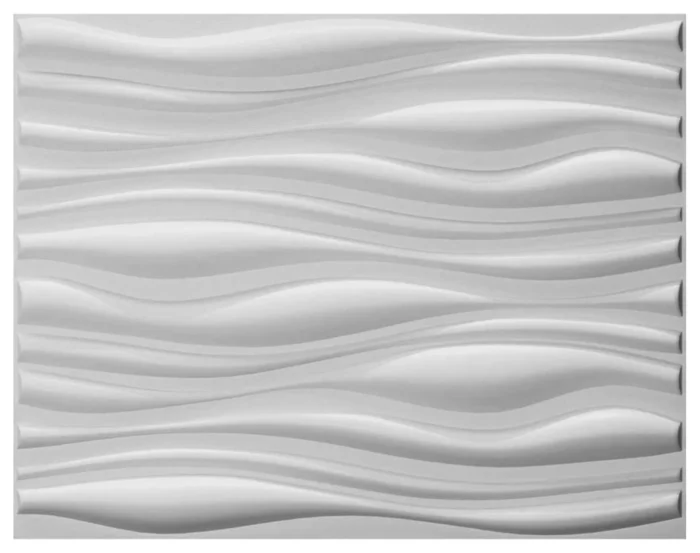31.5"x24.6" Decorative Wave PVC 3D Wall Panels Textured 3D Wall Covering - Image 1