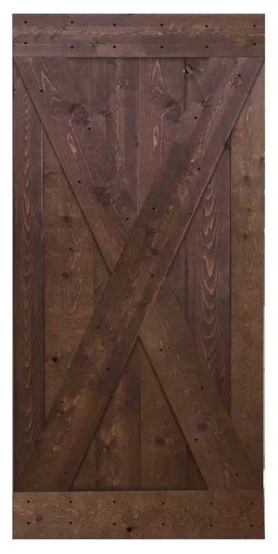 36 in. x 84 in. Knotty Pine Solid Wood Interior Barn Door Slab