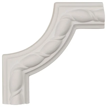 4"W x 4"H x 5/8"P Bulwark Rope Panel Moulding Corner