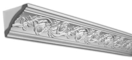 5-1/8" Face, Rose Polyurethane Crown Moulding, 4-Pack