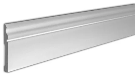 5-5/8" Plain Recycled Polystyrene Baseboard Moulding, 4-Pack