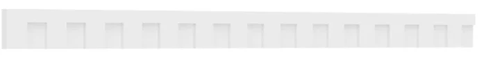 5"Hx1"Px93 3/8"L Fayetteville Architectural Grade PVC Dentil Trim With Backplate - Image 1