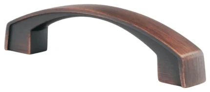 5 Pack Bow 3-3/4" Centers Brushed Oil-Rubbed Bronze Cabinet Pull / Handle