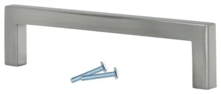 5 Pack Industrial 5-1/32" (128mm) Centers Brushed Nickel Cabinet Pull / Handle
