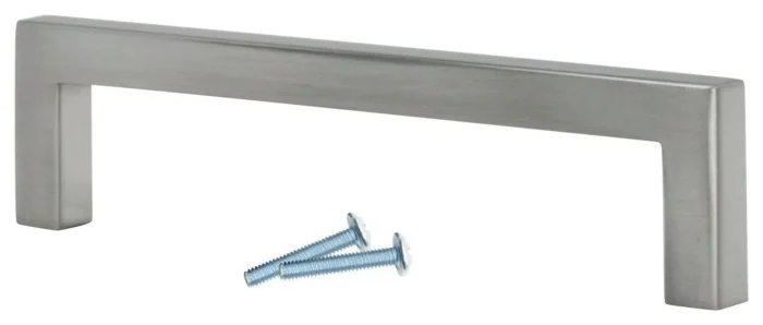 5 Pack Industrial 5-1/32" (128mm) Centers Brushed Nickel Cabinet Pull / Handle - Image 1