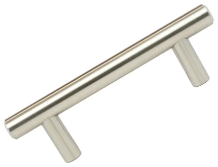 5 Pack Rok Euro Style Pull Handle Brushed Nickel 3", 76 mm, Centers