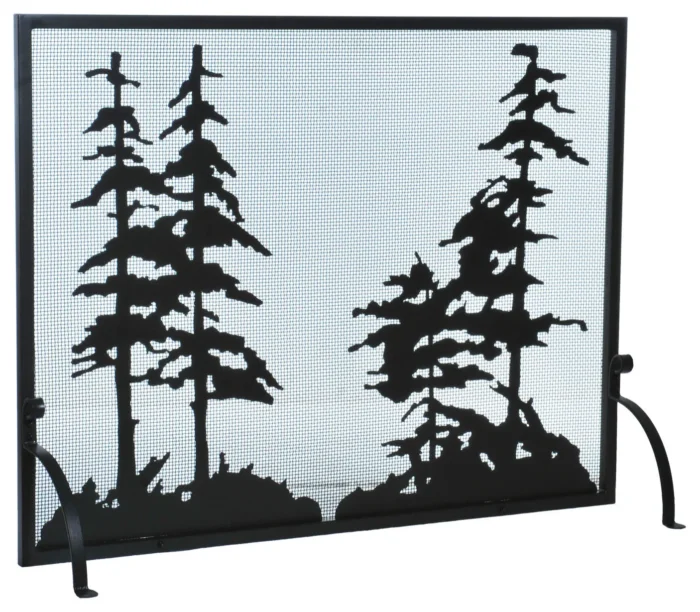 50"x38" Tall Pines Fireplace Screen - Image 1