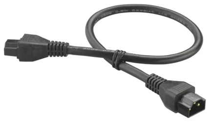 6" Black Linking Cord (LEDLC6BK)