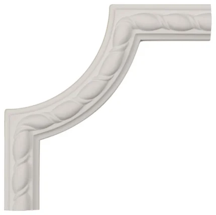 6"W x 6"H x 5/8"P Bulwark Rope Panel Moulding Corner