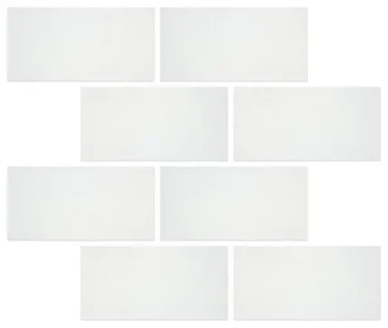 6 X 12 Thassos White Marble Honed Subway Brick Field Tile