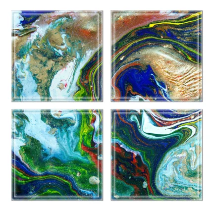 6"x6" Upscale Designs Crystal Glass Wall Tile, Set of 32