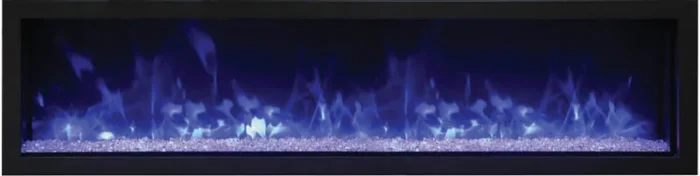 65" Extra Slim Indoor/Outdoor Electric Built-in only with black steel surround - Image 1