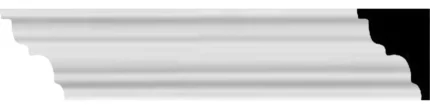 7/8"Hx5/8"Px94 1/2"L, Edinburgh Traditional Smooth Crown Moulding, 8-Pack