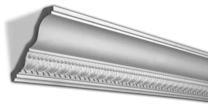 7" Face, Egg and Dart Polyurethane Crown Molding, 2-Pack