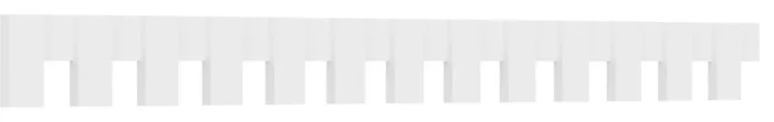 7"Hx1"Px91"L Matthews Architectural Grade PVC Dentil Block Trim - Image 1