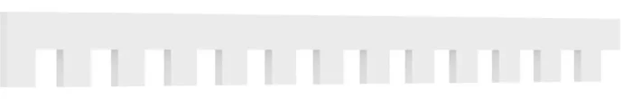 7"Hx1"Px91"L Matthews Architectural Grade PVC Dentil Trim - Image 1