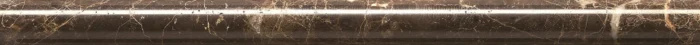 .75"x12" Marble Moulding, Emperador Dark Marble Pencil Moulding, Polished, Set o - Image 1