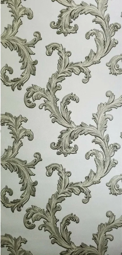76016 Textured beige yellow damask Wallpaper, Double Roll-54 Sq.ft.