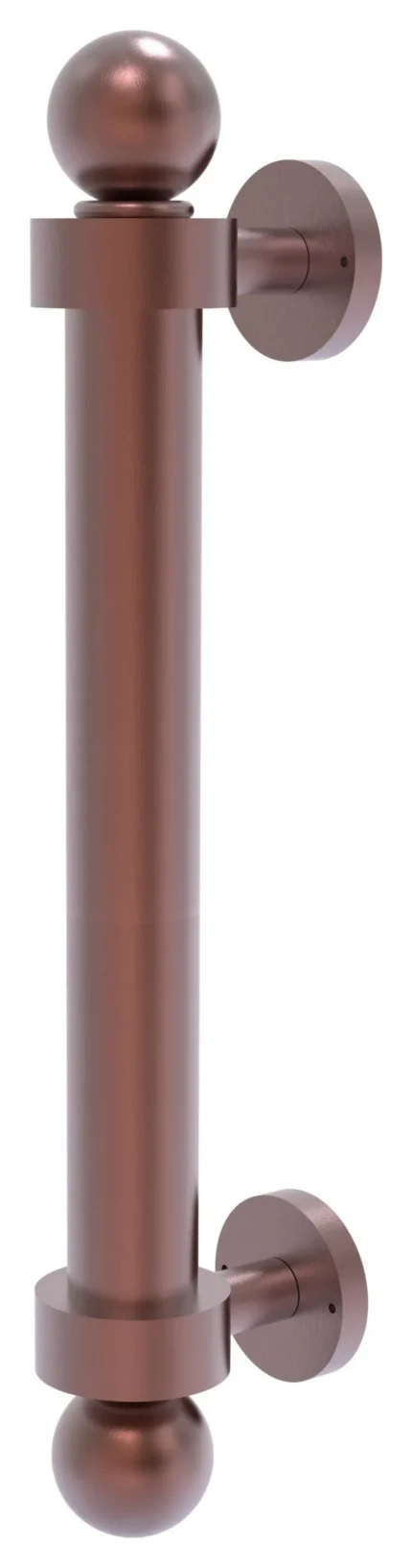 8" Reeded Door Pull, Antique Copper