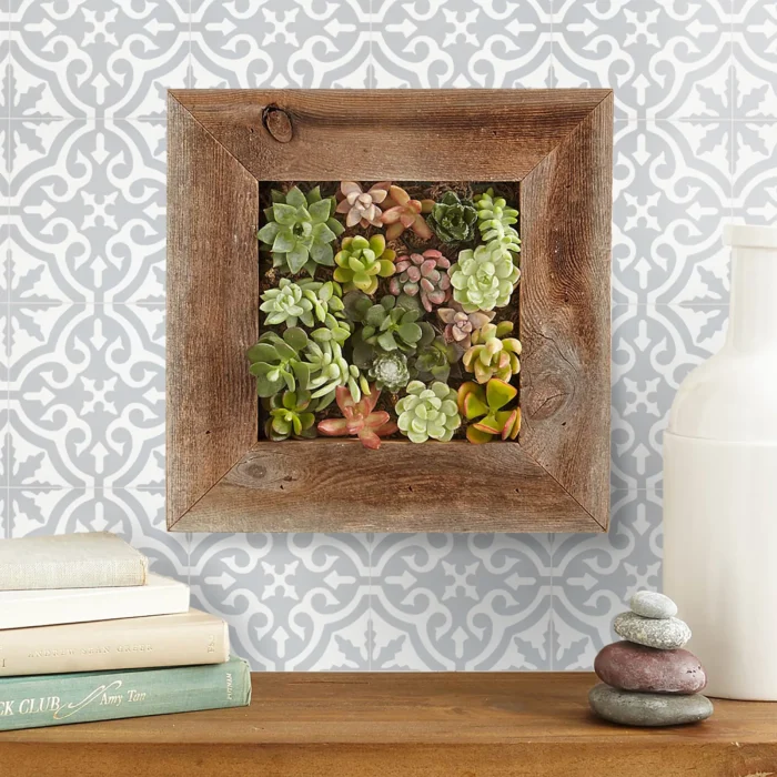 8"x8" Argana Handmade Cement Tile, Gray/White, Set of 12 - Image 1