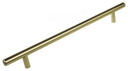 9" Center Solid Steel 12" Bar Pull, Set of 10, Satin Gold