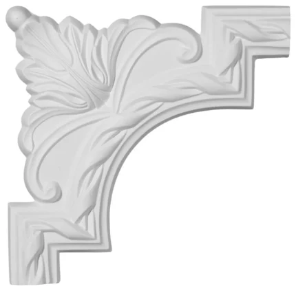9"W x 9"H Jackson French Ribbon Panel Moulding Corner