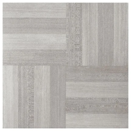 Achim Home Decor Tivoli 12x12" 45-Piece Vinyl Floor Tile in Ash Gray Wood