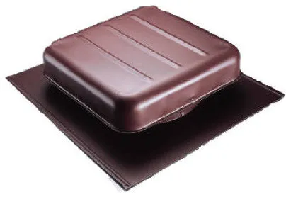 Air Vent 85158 Square Roof Mounted Vent, UH50BR, Brown