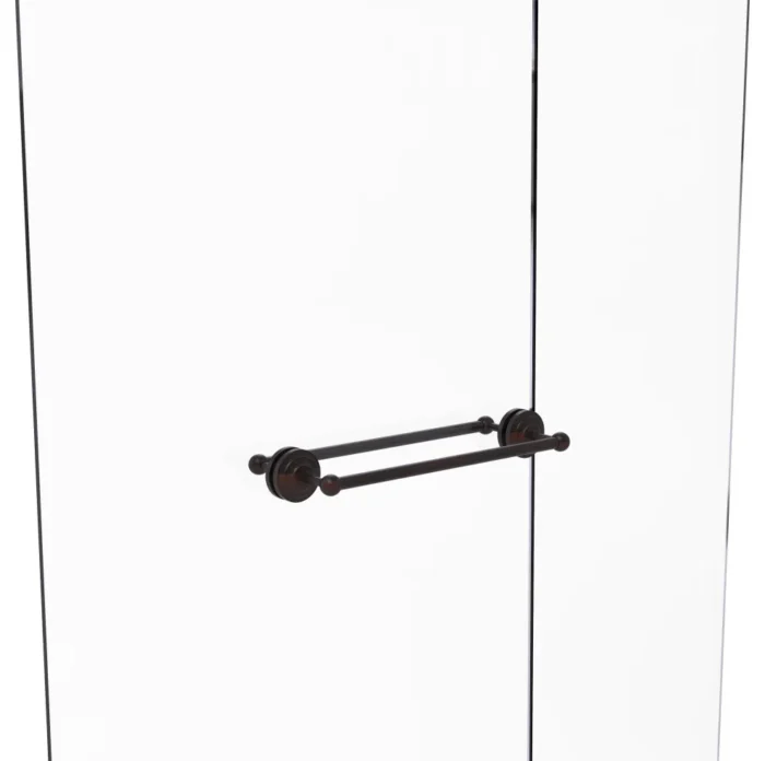 Allied Brass Que New Collection 18"Back to Back Shower Door Towel Bar - Image 1