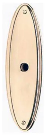 Alno A1225-3 Traditional 3"L Solid Brass Oval Cabinet Knob - Unlacquered Brass
