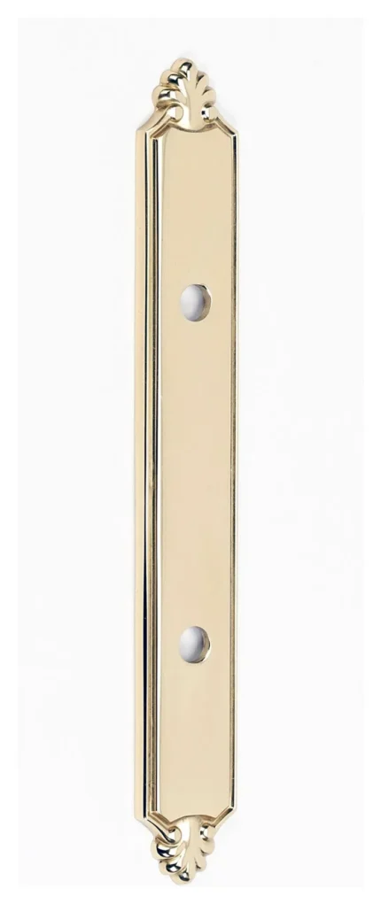 Alno A1457-3 Bella 3" Center to Center Oblong Solid Brass Cabinet - Unlacquered