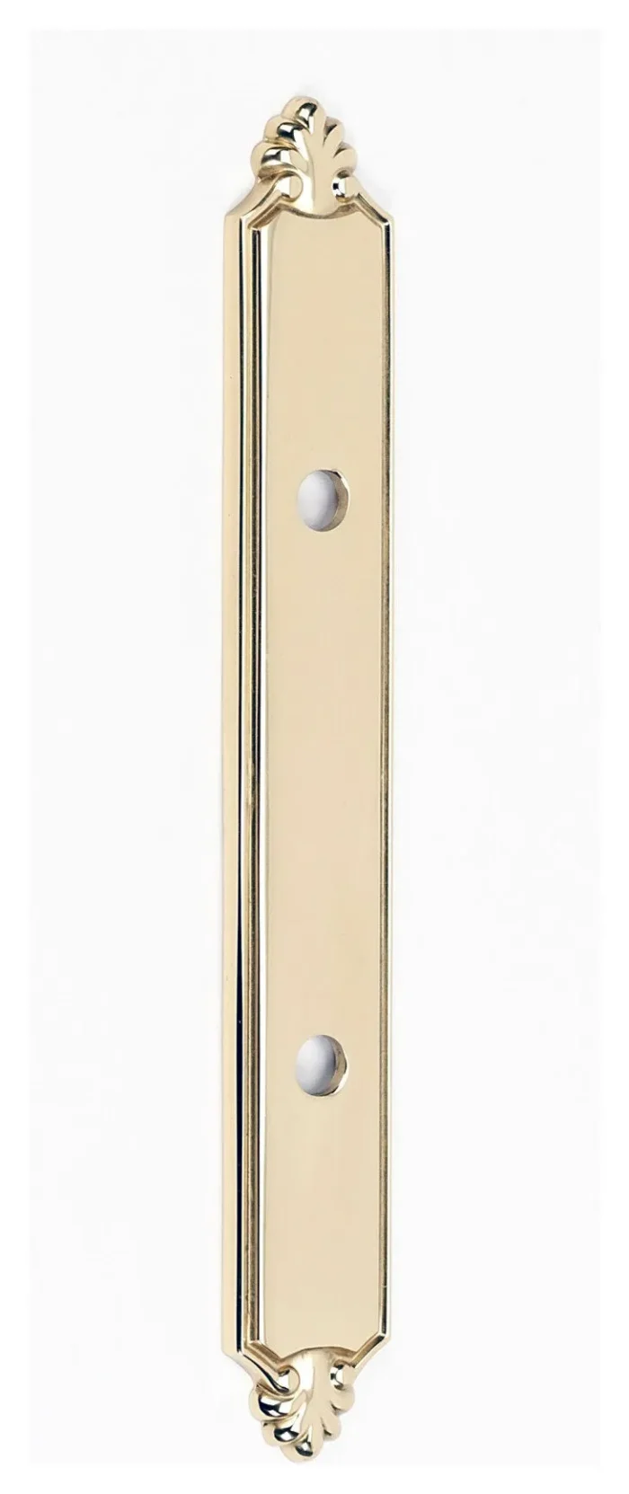 Alno A1457-3 Bella 3" Center to Center Oblong Solid Brass Cabinet - Unlacquered - Image 1