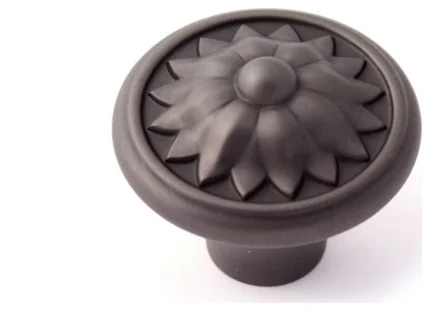Alno A1471 Fiore 1-1/4" Round Flower Sunflower Solid Brass - Bronze