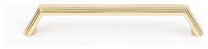 Alno A427-6 Nicole Modern Solid Brass 6" Center to Center Angled - Polished - Image 1