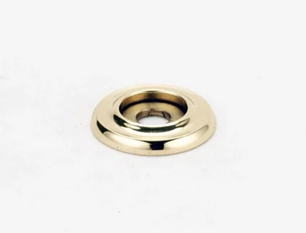 Alno A615-34 Traditional 3/4" Round Solid Brass Ring Cabinet Knob - Unlacquered