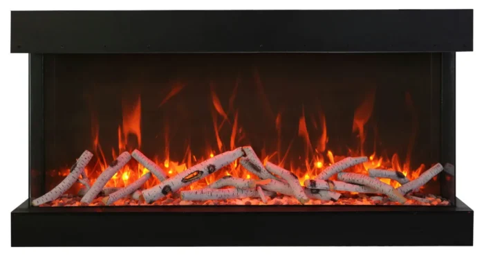 Amantii 60-TRV-XT-XL 60″ Tru-View Extra Tall 3-Sided Electric Fireplace - Image 1