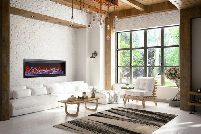 Amantii Sym-50 Bespoke Electric Fireplace – 50″ - Image 1