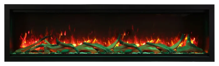 Amantii Symmetry 88" Electric Fireplace Extra Tall SYM-88-XT Built-in w/ Log - Image 1
